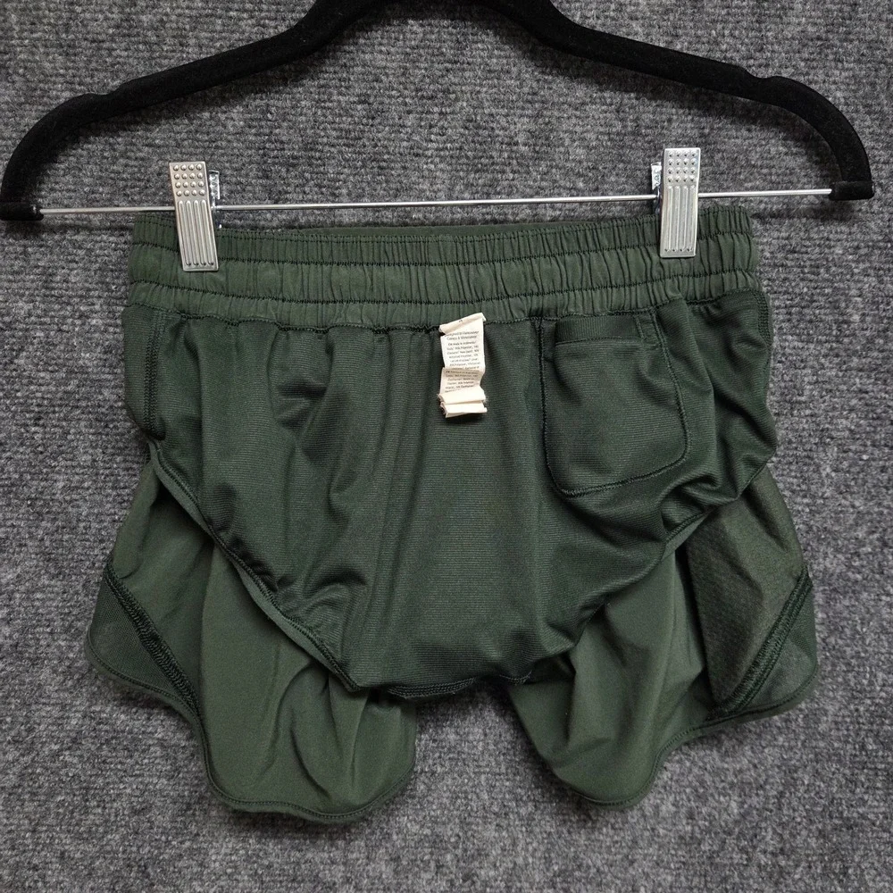Lululemon Shorts Womens 4 Hotty Hot Low Rise Lined Green 2.5